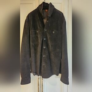 Mens Suede black coat